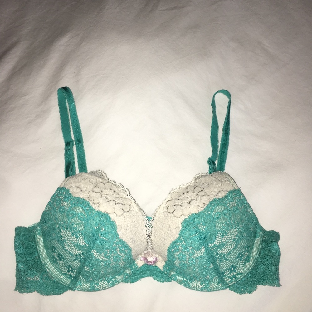 White and Blue Victoria’s Secret bra